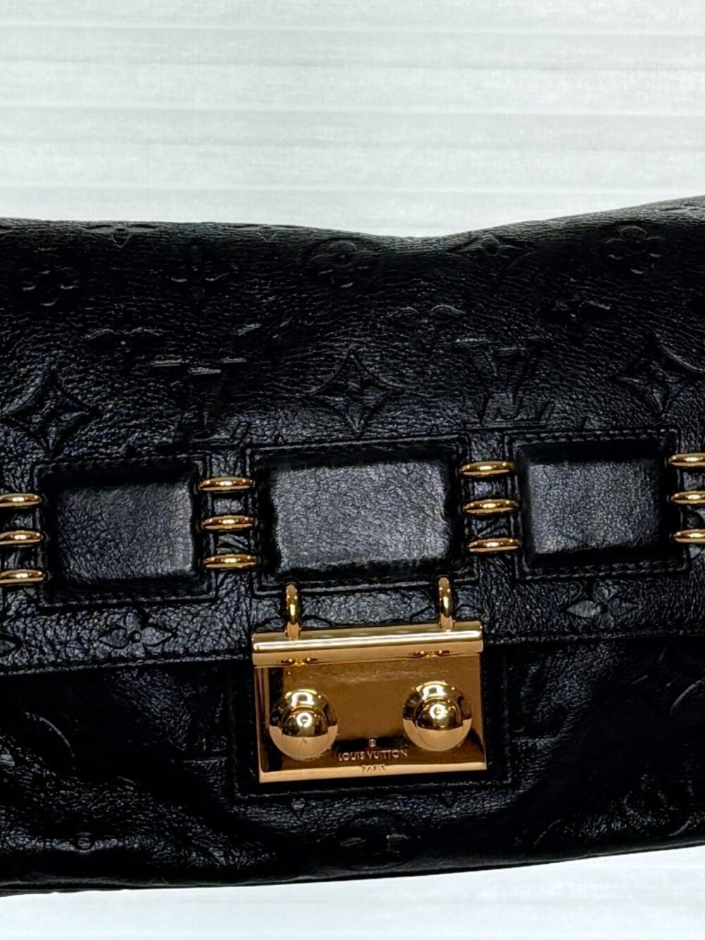 Louis Vuitton Rubel Monogram Empreinte Black Leather Shoulder Bag 2009 - Picture 5 of 16